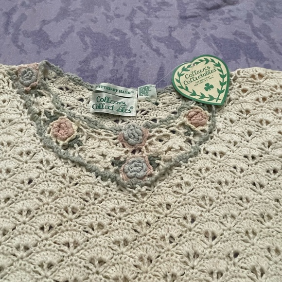 Knitted Oversized floral top NWT (late 80’s-early 90’s) - Picture 4 of 7
